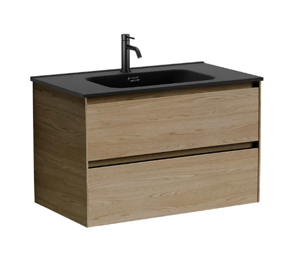 Тумба подвесная SANCOS Cento 890х450х500, c двумя ящиками оснащенными доводчиками, карпатская ель, арт. CN90KE