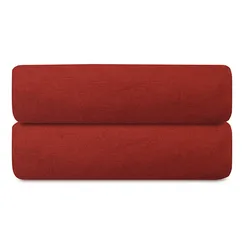 Простыня на резинке изо льна и хлопка цвета копченой паприки из коллекции essential, 160х200х30 см