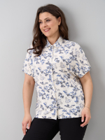 Блузка БЛв-182/вереск-василек