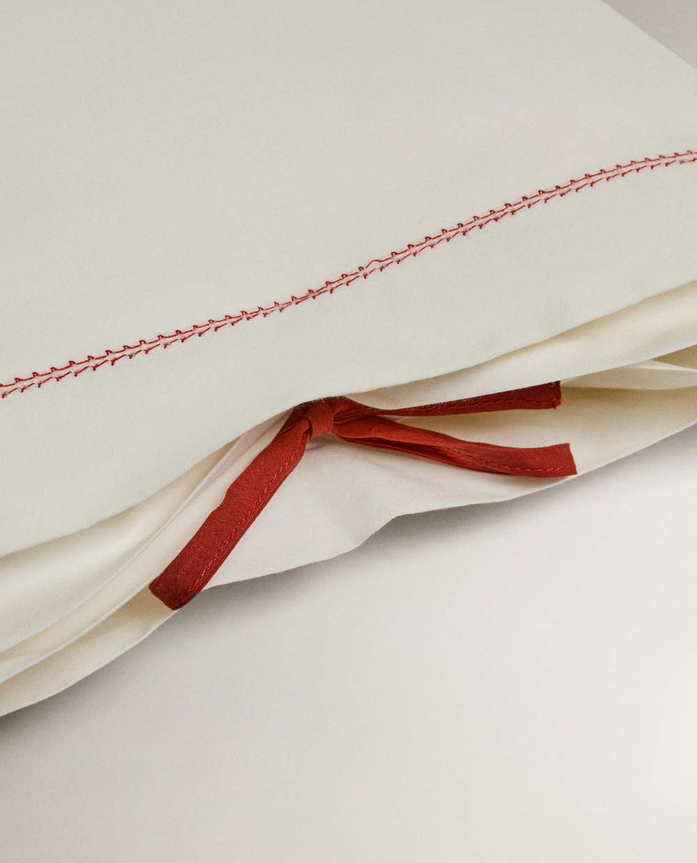 Zara Home наволочка декоративная из хлопка, молочный, 30x40 см · 9604/008
