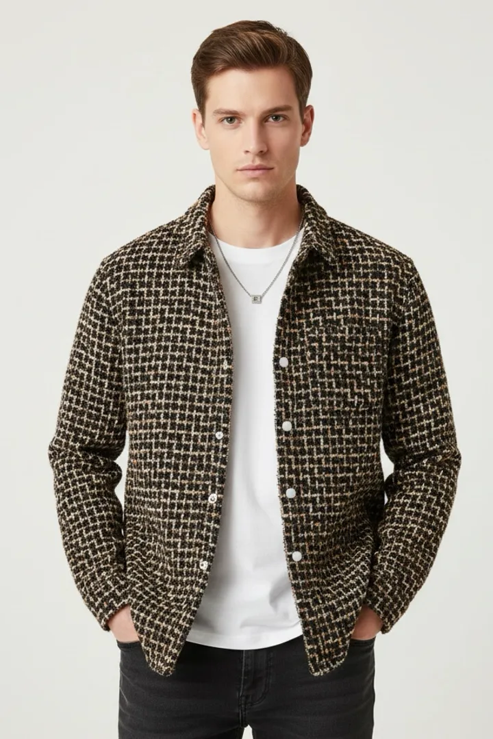 Мужская плотная рубашка «NIKSON»