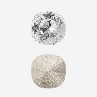 Кристалл Кушон (Сushion), оттенок "Кристалл"/"Crystal", 12мм