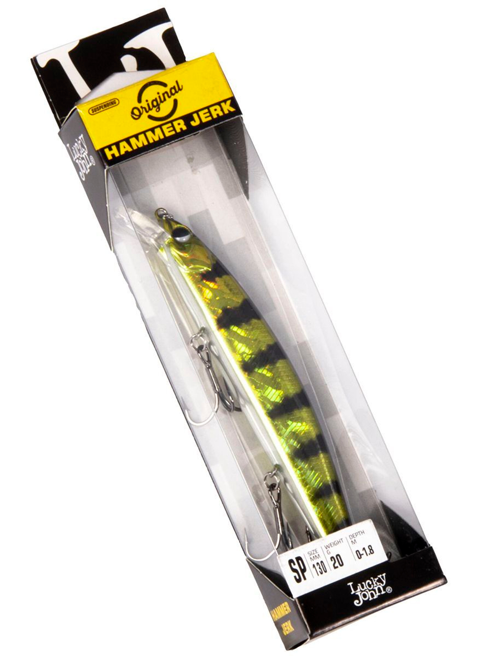 Воблер суспендер Lucky John Original Hammer Jerk SP 13/310