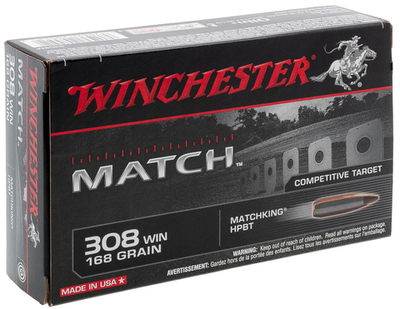 Патрон .308 Win Winchester Match HPBT 10,9/168grs