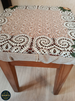 Набор чехлов на табурет из гобелена Кружево (33х33 см) - 2шт