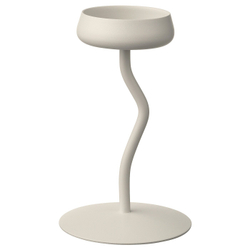 IKEA SILVERPÄRON  (ИКЕА СИЛВЕРПÄРОН)  -  Подсвечник в виде колонны, белый, 20 см