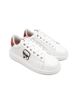 Кожаные кроссовки onyx heel Karl Lagerfeld - белый(KL52533)