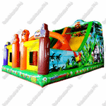 Коммерческий надувной батут "Непроходимые джунгли" 7.5*5*6 м