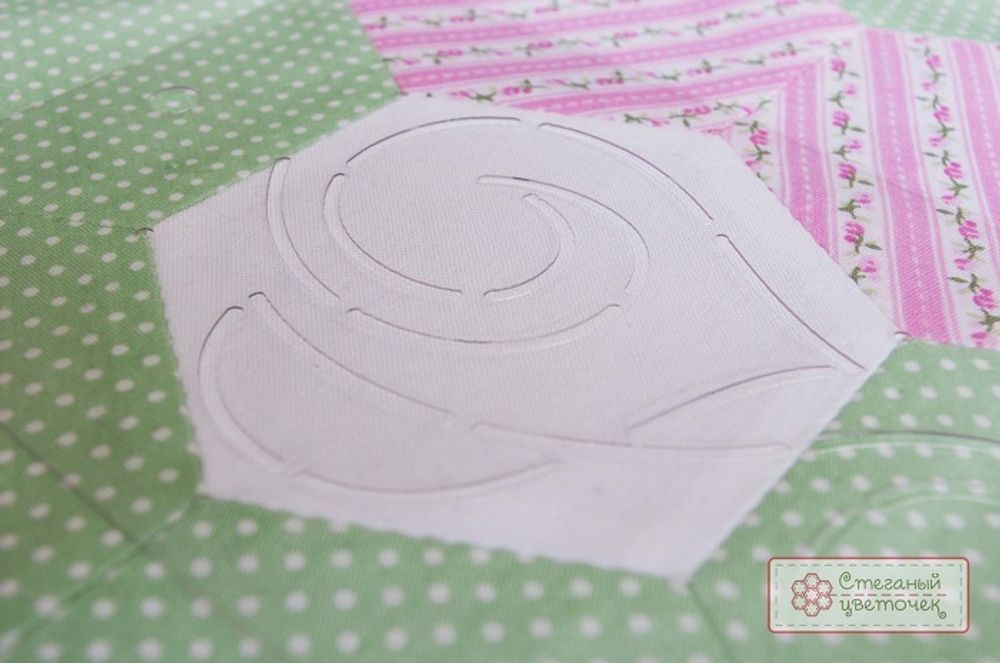 Шаблон для стежки "Сердечки - 2" малый (арт. T13)