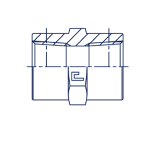 Соединение PS NPT 1/4 - NPT 3/8
