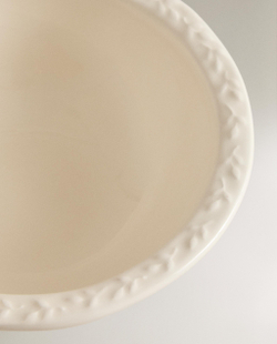 Zara Home миска из фаянса, цвет кремовый, 17 см