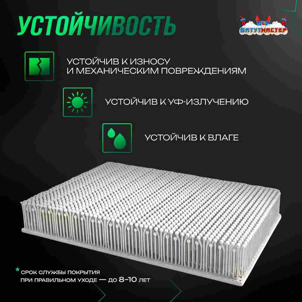 Модульное покрытие «DrySki» для сухих склонов и карвинга, 50×10×7 см