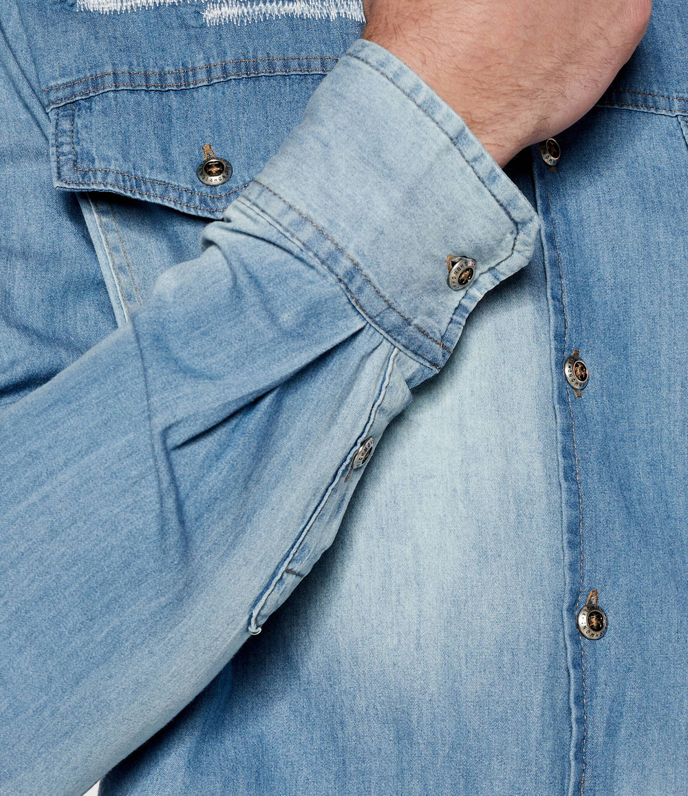 Джинсовая рубашка NIKIA Richmond X - голубой(UMP24081CA)