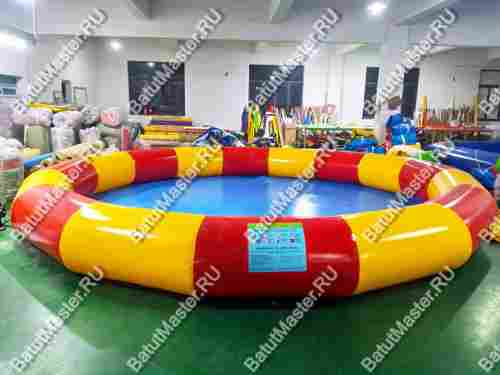 Круглый надувной бассейн «Многогранник», 5*5*0,65 м