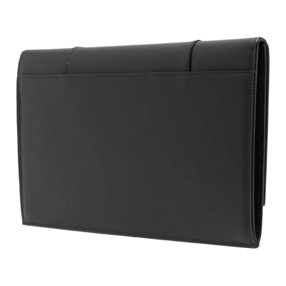 Balenciaga Calfskin Clutch Women"s Black