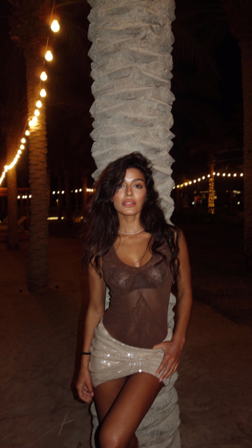 Юбка мини с пайетками