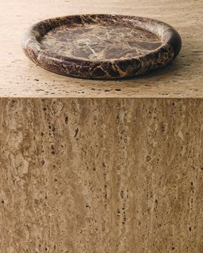 Поднос Lenorel из бордового мрамора 30 x 23 см