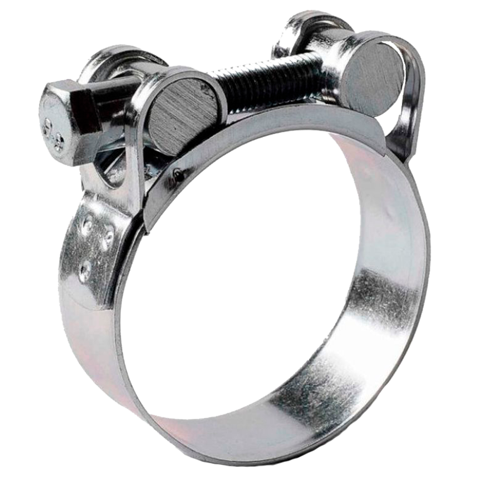 Хомут силовой одноболтовый 104-112мм под всас. рукав 100мм