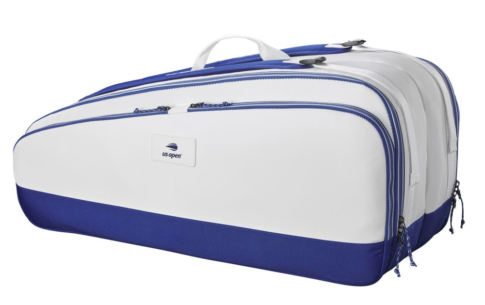 Сумка теннисная Wilson US Open 2023 Tour 12 Pack Bag - white/navy