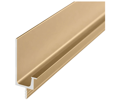 Ручка-профиль торцевая J-line (ДСП+стекло), 5000мм, золото матовое, AQ