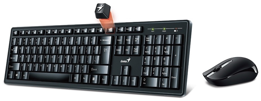Клавиатура Genius Smart KM-8200 черный + мышь