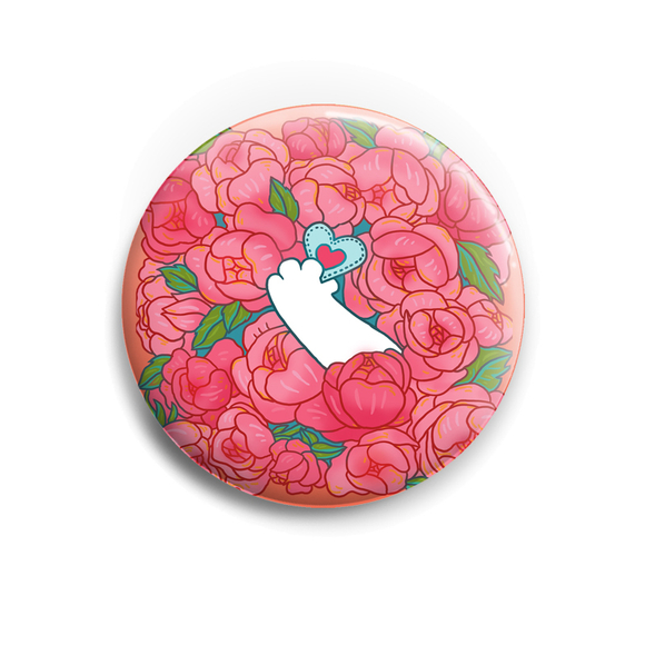 Магнит круглый "Мое сердце"