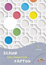 Картон белый А4 7л. двухстор. "Абстракция" (Апплика)