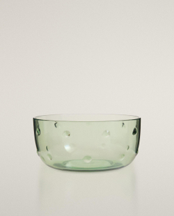 Zara Home миска из пластика, цвет зелёный, 13.6 см