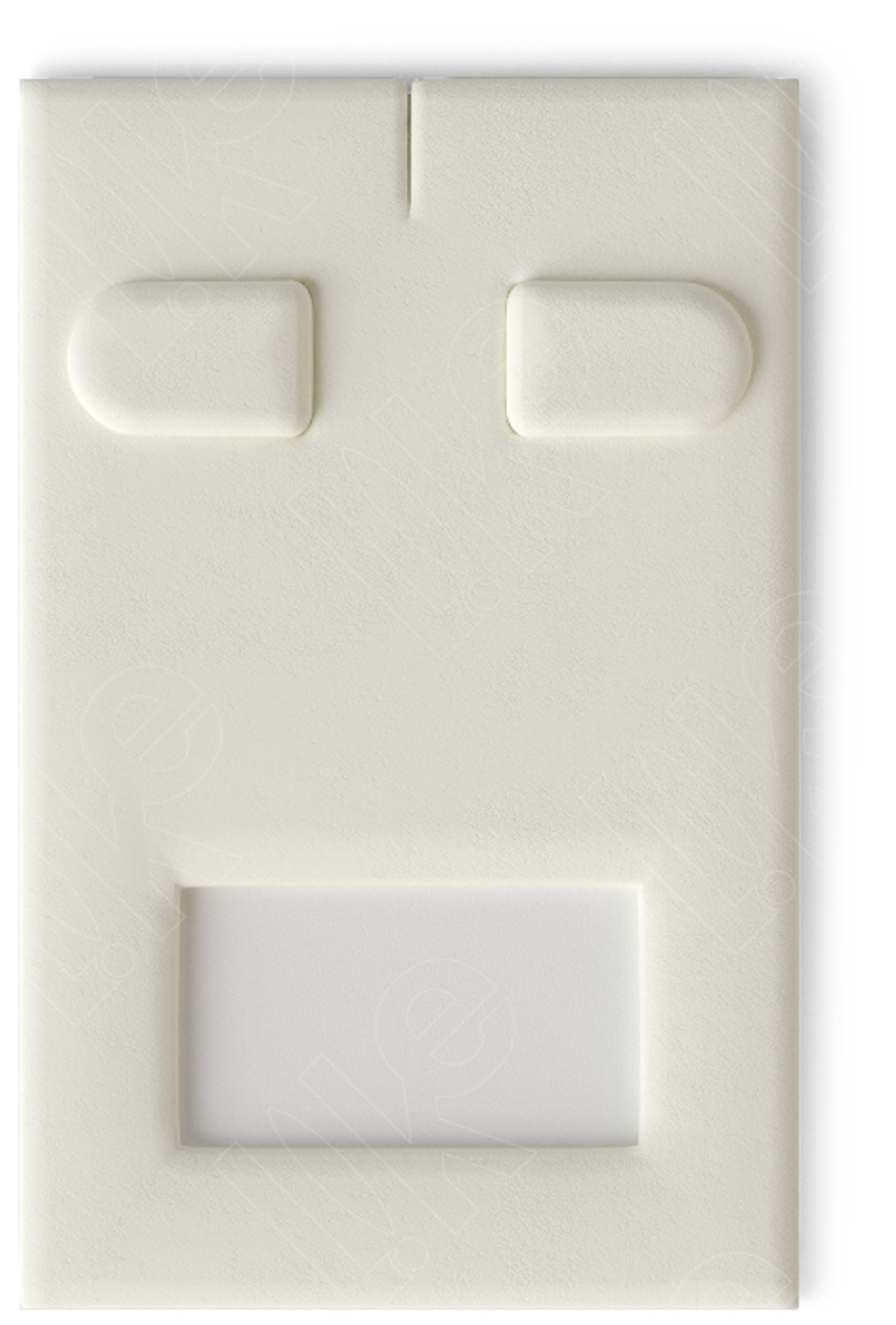 Вкладыш для планшета Вита/наклонный/для серег/2 язычка/окошко для бирки/прорезь для нитки/39*60 мм.