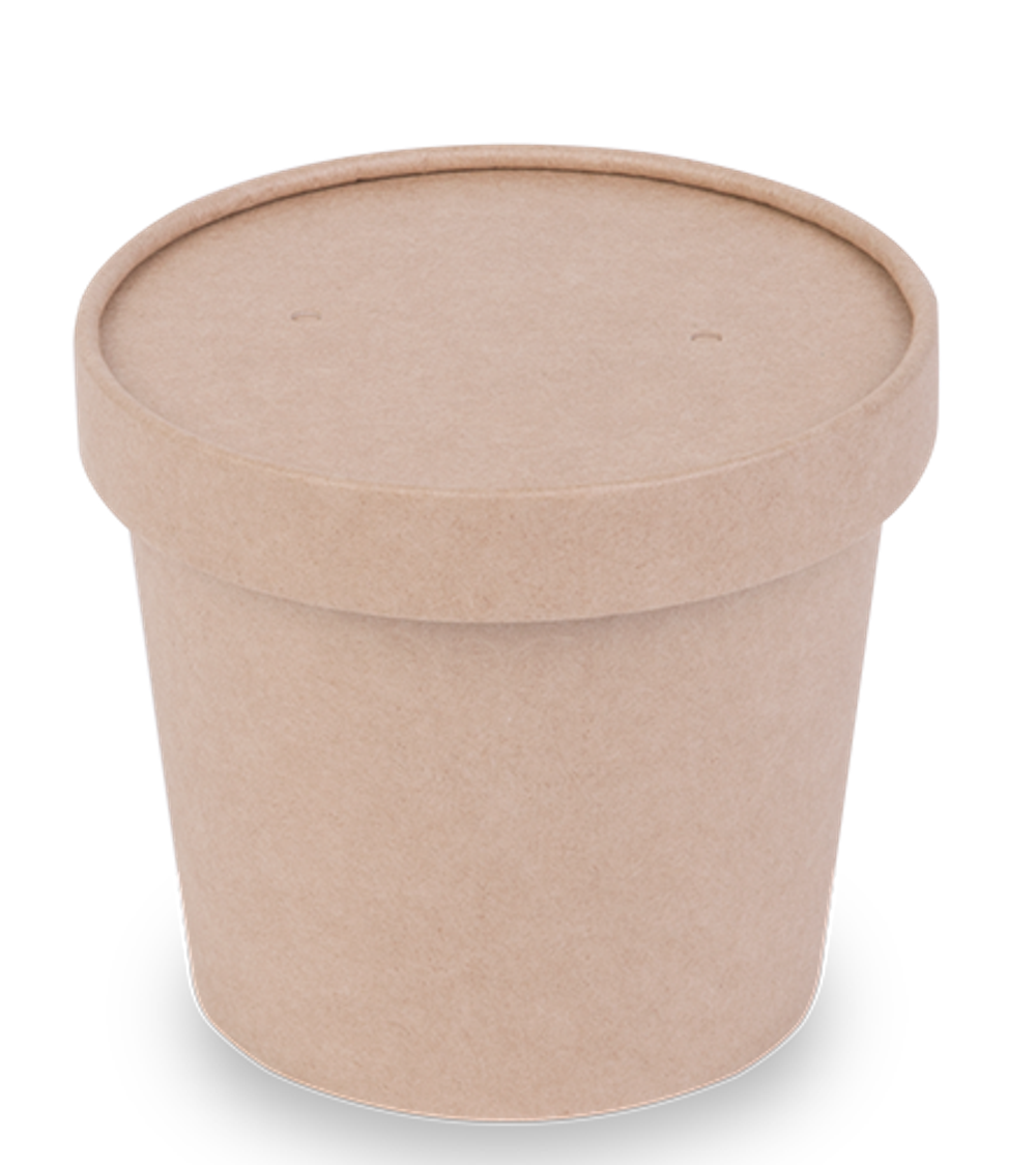 OSQ Упаковка Round Bowl крафт 400 БЕЗ КРЫШКИ (1/30/450)
