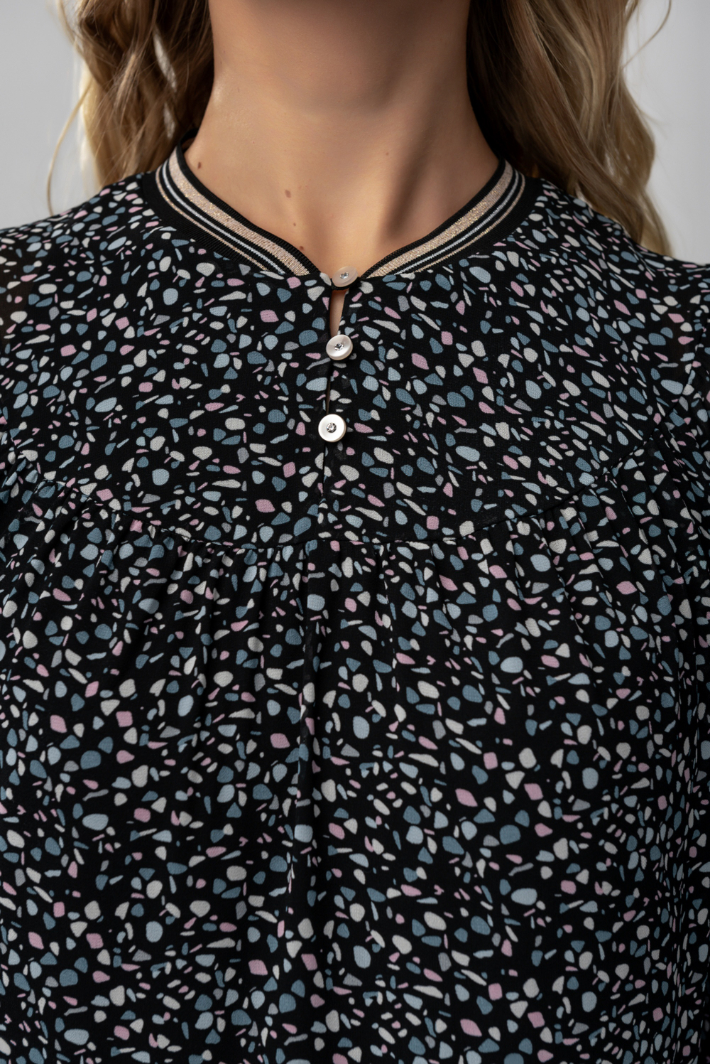 Шифоновое платье с длинным рукавом Тамбовчанка