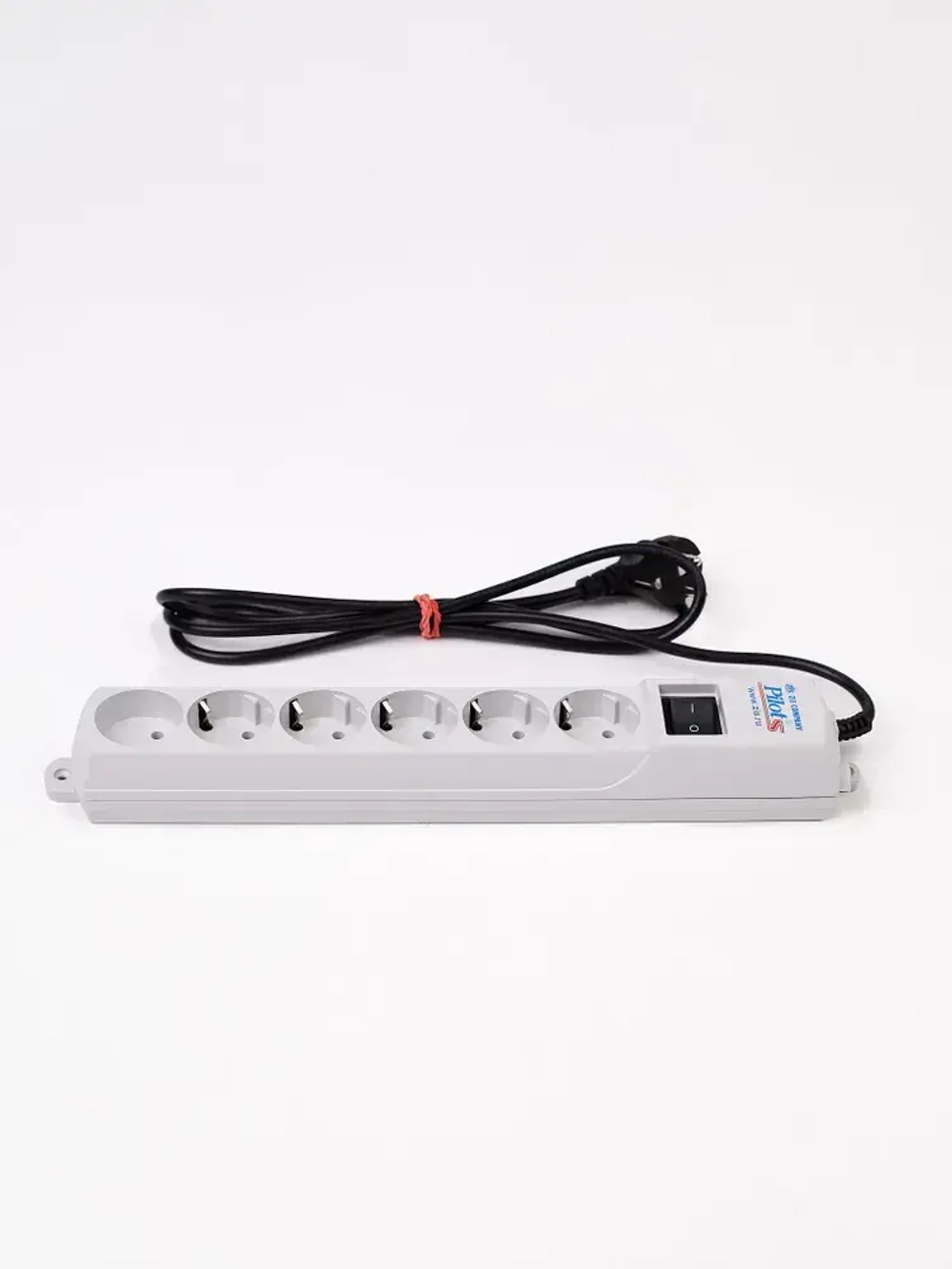 Сетевой фильтр с предохранителем 5м (6 розеток) белый Pilot S