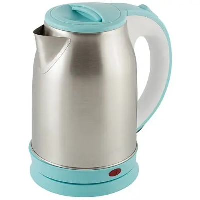 Чайник из нержавеющей стали 1,8л «ENERGY» бело-голубой 007367