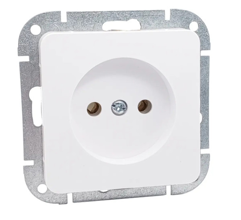 Розетка 1 местная Bylectrica АСТРУМ 16А б/з белая РС16-1501 IP20