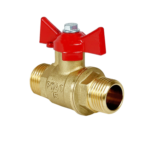 Кран шаровой, ручка-бабочка НР/НР 1/2" VALFEX