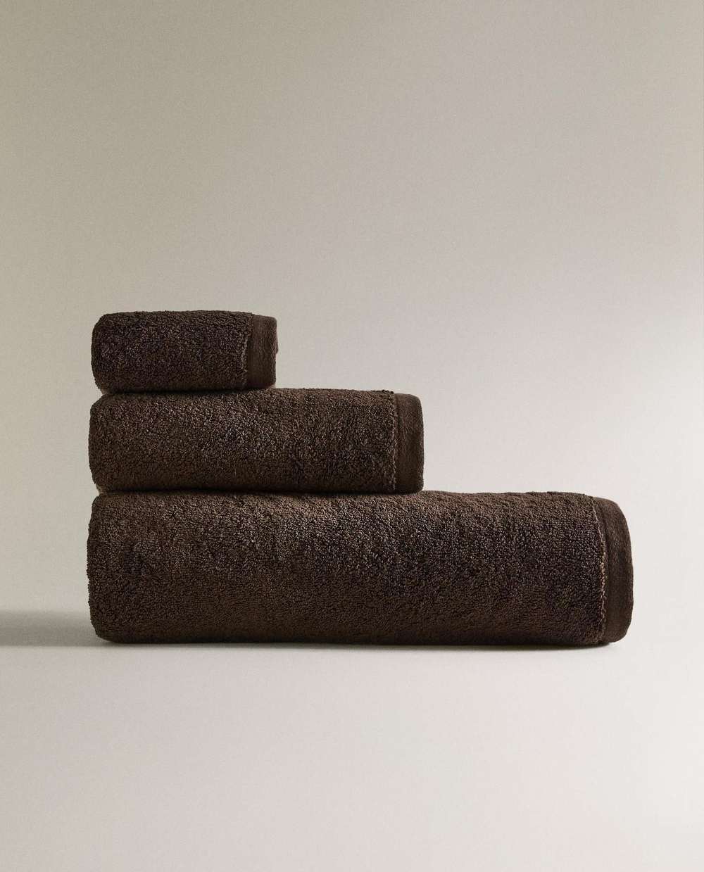 Zara Home - Красочное махровое банное полотенце, коричневый, 90х150 см