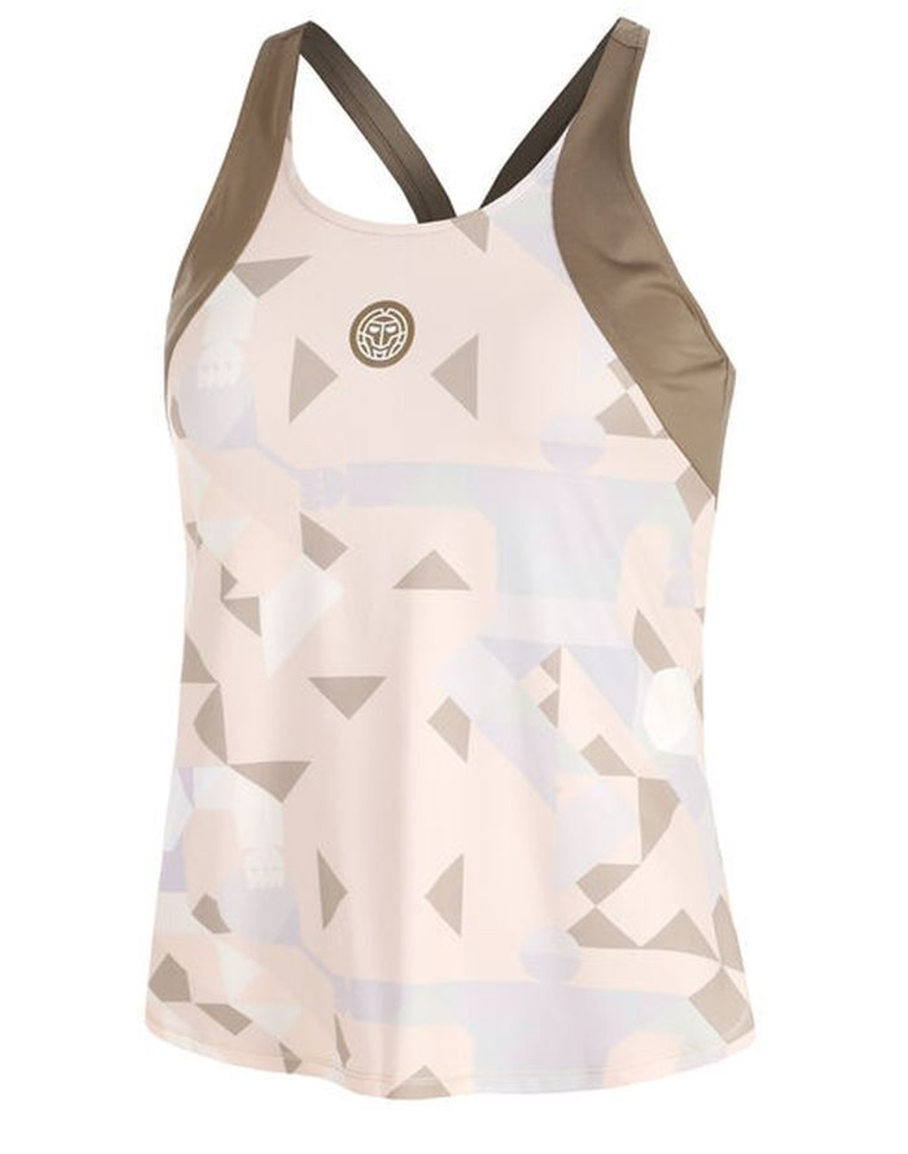 Женский топ теннисный Bidi Badu Paris 2025 - бежевый