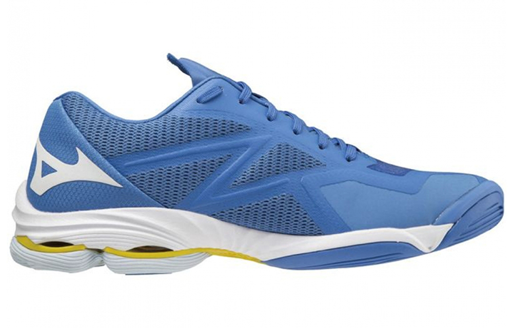 Mizuno Volleyball Shoes Men"s Low top Blue/White/Yellow