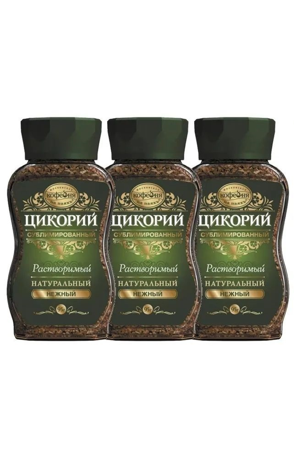 Цикорий растворимый Московская кофейня на паяхъ Нежный, 95 г х 3 шт