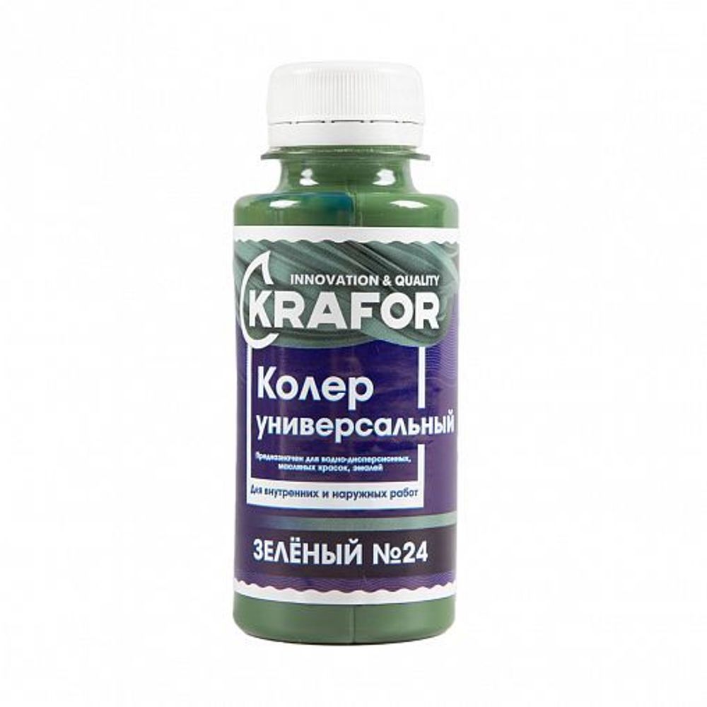 КОЛЕР УНИВЕРСАЛЬНЫЙ №24 ЗЕЛЕНЫЙ 100 МЛ KRAFOR