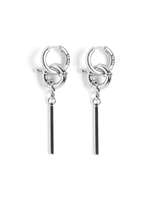 Серьги "Brutal Stick" Silver