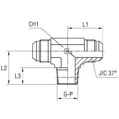 Штуцер FTC JIC 9/16 - BSPT 1/4
