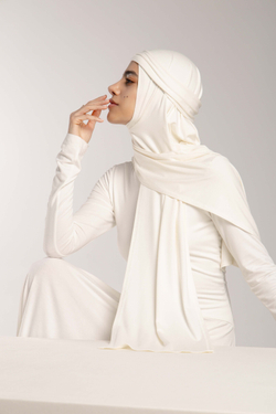 Хиджаб Молик тройка белый
