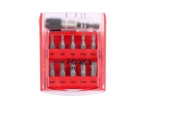 Набор вставок RF-21113: 1/4" TORX (T7, 8, 9, 10, 15, 20, 25, 27, 30, 40 - 25мм) с держателем 11пр. ROCKFORCE