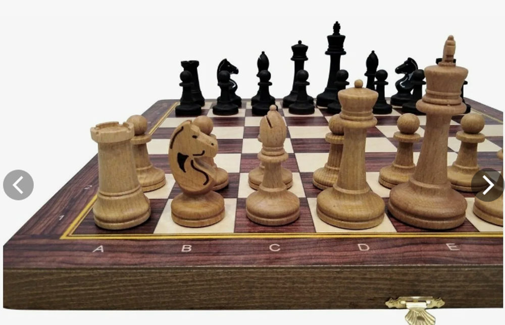 Шахматы деревянные гроссмейстерские с фигурами из бука утяжелёнными