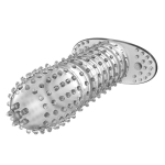 Прозрачная насадка на фаллос 13,5см с закрытой головкой Baile Sleeve BI-010045D