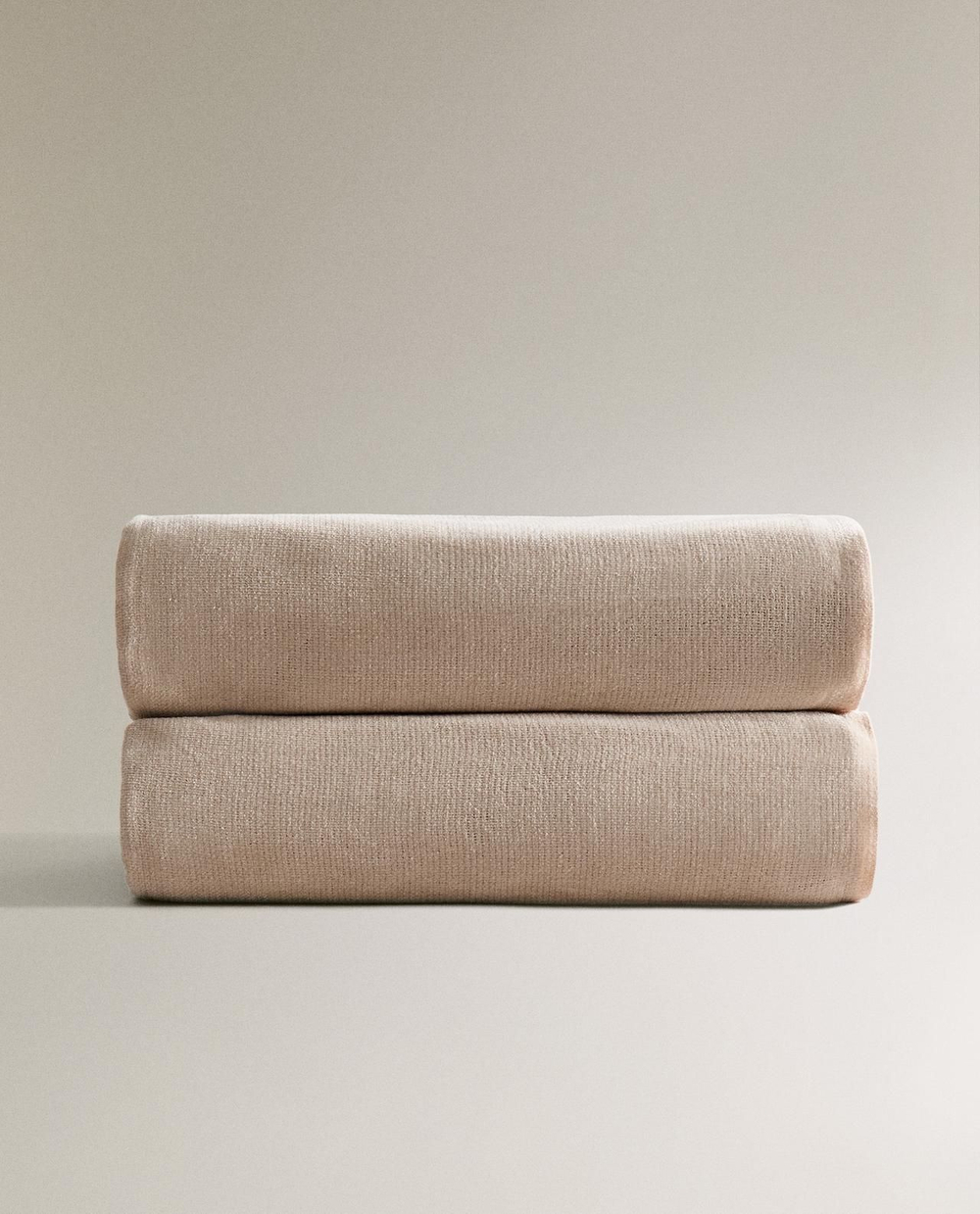 Zara Home - Синель одеяло, светло-бежевый, 140x190 см