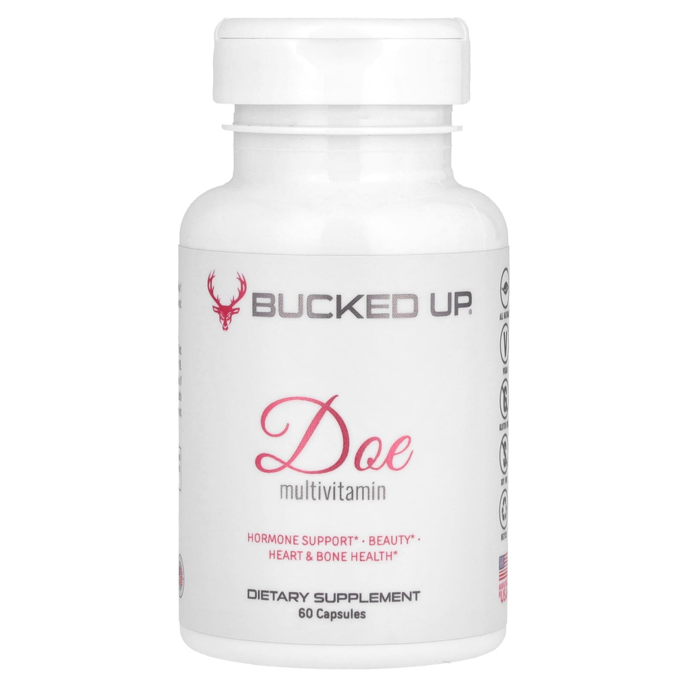 Bucked Up, Doe, мультивитамины, 60 капсул