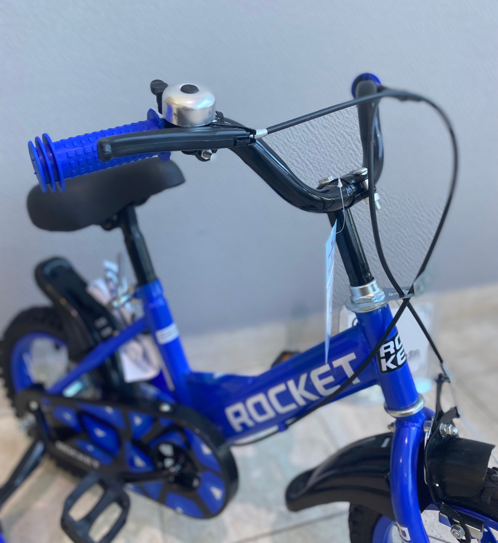 Велосипед детский 2-х колесный ROCKET d-12 (до 50 кг, на рост 90-100см) арт. R0029 синий