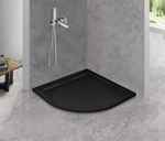 Поддон из искусственного мрамора 90х90 Cezares TRAY-AS-R-90-30-NERO без сифона